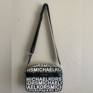 Michael Kors Monochrome Logo Crossbody Bag